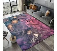 Xisnuient Tapis Décoratifs À Motifs De Marbre pour Le Salon, Tapis De Sol Antidérapant pour La Chambre À Coucher, Moderne en Marbre Carpet pour Chambres De Garçons Et De Filles (Couleur 2,50x80cm)