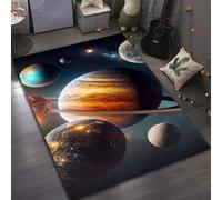 Xisnuient Tapis Décoratifs De Gaming Stars Et Planètes 3D, Carpet pour Chambres D’Adolescents Et De Garçons, Grands Tapis Doux Modernes De Galaxie pour Salon Et Salle De Jeux (Couleur 3,120x180cm)