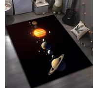 Xisnuient Tapis Décoratifs De Gaming Stars Et Planètes 3D, Carpet pour Chambres D’Adolescents Et De Garçons, Grands Tapis Doux Modernes De Galaxie pour Salon Et Salle De Jeux (Couleur 6,100x120cm)