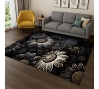 Xisnuient Tapis Décoratifs De Style Marguerite Et Tournesol, Coussins De Sol pour Chambres De Garçons Et De Filles, Grand Tapis De Zone Moderne pour Salon Et Chambre À Coucher (Couleur 3,50x80cm)