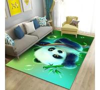 Xisnuient Tapis Panda Mignon Aux Motifs Animaliers, Confortable, Lavable Et Antidérapant, Idéal pour La Décoration Intérieure De Chambre, Salon Et Pièce À Vivre (Couleur 2,160x230cm)