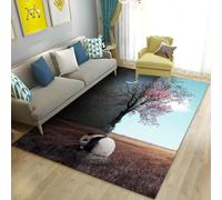 Xisnuient Tapis Panda Mignon Aux Motifs Animaliers, Confortable, Lavable Et Antidérapant, Idéal pour La Décoration Intérieure De Chambre, Salon Et Pièce À Vivre (Couleur 6,120x160cm)