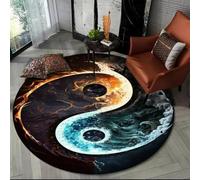 Xisnuient Tapis Tai Chi 3D, Yin-Yang Taiji Coloré Et, Tapis Décoratif pour Les Salles De Jeux des Adolescents Et des Enfants pour La Cuisine, Le Salon Et La Chambre À Coucher (Colour 2,140 cm)