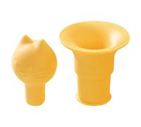 Xistuoz Bouchons de vin | 2 en 1 scellant bouteille avec entonnoir | Bouchon créatif réutilisable en silicone tête de chat pour huile, liqueur, vinaigre, sauce soja, whisky, boissons