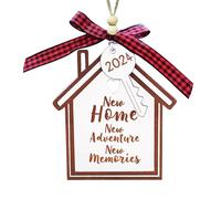 Xistuoz Cadeaux de crémaillère Nouvelle maison - Cadeau de pendaison de pendaison de crémaillère en bois - Nouveaux ornements de maison, Décoration d'intérieur, Nouvelles décorations de maison pour