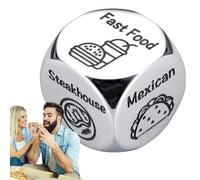 Xistuoz Dés de décision Alimentaire, Jeu de dés de Rendez-Vous Nocturnes - dés de décision Alimentaire pour Rendez-Vous, dés de décision, dés de Rendez-Vous romantiques, dés de dîner