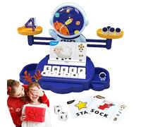 Xistuoz Équilibre Comptage Jeux de Mathématiques | Astronaute Balance Mathématiques Jeux Jouets - Jouet d'équilibre numérique Portable, Jouets éducatifs précoces