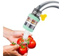 Xistuoz Filtre à eau pour évier | Filtre à eau du robinet avec robinet anti-pulvérisation à six couches | pour eau potable pour salle de bain, toilettes, cuisine, salle à thé, buanderie