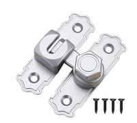 Xistuoz Loquets et loquets de porte de grange - Loquet de porte coulissante - Moraillon de sécurité antirouille renforcé pour garde-manger, garde-manger, confinement pour animaux domestiques, placard