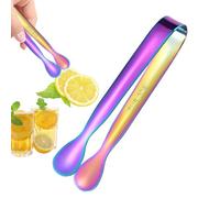 Xistuoz Petites Pinces à Dessert en Acier Inoxydable - Pinces pour collations, saucisses Pratiques pour glaçons, Fruits et Sucre