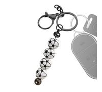 Xistuoz Porte-clés en forme de boule de perles pour clés, accessoires compacts tendance, porte-clés tendance souvenir pour adolescents, maman, papa, grand-mère et grand-père, motif ballon de football