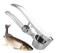 Xistuoz Presse-ail, Outil Hachoir à ail | Presse-ail Manuel en Acier Inoxydable, râpe à ail | Presse-ail Manuel 5 en 1, Gadgets de Cuisine pour l'ail, Le Gingembre, Les Noix et Les Noix