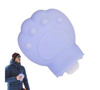 Xistuoz Sac à eau chaude, en forme de patte de chat de dessin animé, pochette chauffe-mains en silicone rechargeable, fournitures de chauffage par temps froid pour