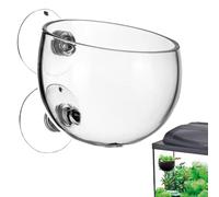 Xistuoz Support pour plantes aquatiques à ventouse - Pot transparent amovible pour une croissance facile et vibrante, séparateur d'aquarium hydroponique