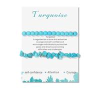 XITEA 2. 1 lot de bracelets en pierre d'agate naturelle, texture irrégulière et couleurs vives, bracelet réglable pour homme et femme, pierre naturelle, taille unique, Comme décrit