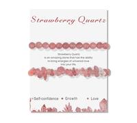 XITEA 2. 1 lot de bracelets en pierre d'agate naturelle, texture irrégulière et couleurs vives, bracelet réglable pour homme et femme, pierre naturelle, taille unique, Comme décrit