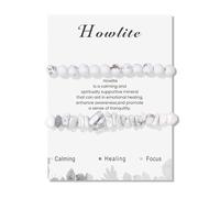 XITEA 2. 1 lot de bracelets en pierre d'agate naturelle, texture irrégulière et couleurs vives, bracelet réglable pour homme et femme, pierre naturelle, taille unique, Comme décrit