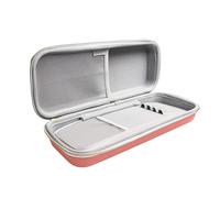 XITEA Boîte de rangement antichoc rigide pour stéthoscope, professionnel de la santé, avec double poches en maille, rose, Organiseur de sac