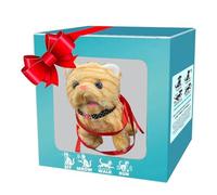 XITEA Chats en Peluche D'interaction Réaliste avec Simulation D'aboiement Queue Remuante Conception De Marche pour Tout-Petits Apprentissage Craw Jouet Éducatif pour Tout-Petits