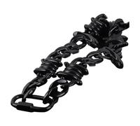 XITEA Collier ras du cou barbelé tendance fait à la main avec pendentif cadenas style punk, hip-hop, bijoux tendance pour fête, Acrylique