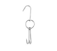 XITEA Crochet de suspension pour volaille en acier inoxydable pour porc viande double pour rôti de bœuf, barbecue, outils de cuisine, support de barbecue