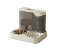 XITEA Gamelle à eau et gamelle à recharge automatique pour animaux de compagnie avec plateau amovible en acier inoxydable, base anti-basculement pour petits animaux, distributeur de nourriture pour