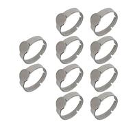 XITEA Lot de 10 bases réglables en acier inoxydable pour bijoux, composants artisanaux, 8mm, comme décrit