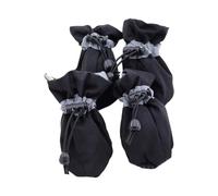 XITEA Lot de 2 paires de chaussons antidérapants pour animaux de compagnie avec sangles réglables et résistantes aux intempéries