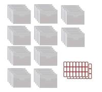 XITEA Lot de 50 sacs de rangement transparents pour tampons et matrices de découpe, 19 x 14 cm