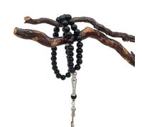 XITEA Magnifique bracelet religieux Tasbih avec 45 perles de prière - Chapelet élégant - Chaîne de main Tasbih Religion Aïd