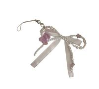 XITEA Ornement de sac à main en perles sophistiquées avec nœud et nœud - Décoration robuste pour les amateurs de mode - Utilisation quotidienne, as show, Acrylique