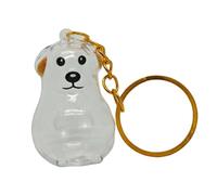 XITEA Porte-clés commémoratif transparent pour animaux de compagnie - Boîte de rangement pour poils de chien - Pendentifs pour les propriétaires d'animaux de compagnie en deuil