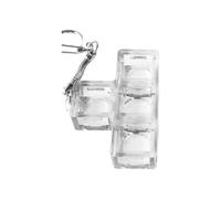 XITEA Porte-clés en PVC en forme de bloc de sucre transparent et coloré pour la détente, décoration de bureau et accessoire quotidien Porte-clés en PVC, transparent, taille unique