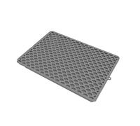 XITEA Tapis De Litière en Silicone Double Couche Base Pliable Détachable Lavable pour Cage Voyage Tapis Bac À Litière Imperméable pour Chats