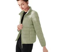 xitoio Doudoune légère et imperméable pour femme, compressible en duvet et plumes, surdimensionnée, matelassée, Vert, M