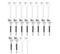xitoio Lot de 20 tees de golf professionnels en plastique, 8,3 cm de long, avec design d'insertion oblique à 10°, réduisent la friction et la rotation latérale pour des tirs plus droits, accessoires