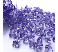 xitoio Lot de 200 pierres précieuses en acrylique de qualité supérieure pour décoration de table, vase, aquarium, rouge (violet)