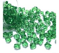 xitoio Lot de 200 pierres précieuses en acrylique de qualité supérieure pour décoration de table, vase, aquarium, rouge (vert)