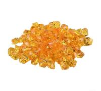 xitoio Lot de 200 pierres précieuses en acrylique de qualité supérieure pour décoration de table, vase, aquarium, rouge (orange)