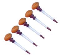 xitoio Lot de 5 stylos à bille rétractables avec encre marron, écriture lisse sur le thème du sport, cadeaux de fête d'anniversaire, récompenses de ournitures scolaires et de bureau