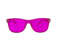 xitoio Lunettes de thérapie de couleur, lunettes teintées de chromothérapie avec verres résistants aux rayures, montures en PVC de qualité supérieure avec charnières en acier inoxydable, lunettes