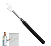 xitoio Pointeur télescopique pour enseignant, 1/4, pointeur d'enseignement, bâton de pointeur de doigt, présentateur portable, pointeurs manuels pour enseignement, conférence, présentations (noir)