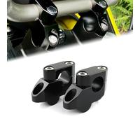 Xitomer Rehausseurs de guidon de moto avec pinces, 22 mm, convient pour Grom MSX125/CRF250L, FZ1/FZ8/FZ16, KLR650/Z125, DRZ 400/S MT-03 (noir)