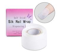 Xiton 1 Rouleau Auto-AdhéSif, Autocollant Enveloppe à Ongles En Soie Renforcer Protecteur D'Ongles Pour Acrylique Gel Uv Ongles Soie Wrap Outil Nail Art Bandes D'Ongle Pour Salon Ou Usage Domestique