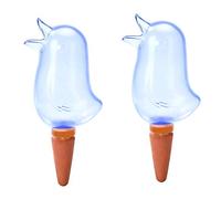 Xiton 2PCS Globes Auto-Arrosants Clairs Abreuvoir en Forme D'Oiseau Arrosoirs Transparents Dispositifs Auto-Arrosants Durables SystèMe D'Arrosage Automatique pour Les Plantes (Bleu)