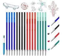 XITSDGOB 4 Couleurs -16 Pièces- pour recharge stylo 4 couleurs bic - Pointe Moyenne (1,0 mm)