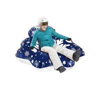 XIUCAI 110 cm Bouée de Neige Gonflable pour Adultes - PVC Renforcé Résistant au Froid avec Fond Épaissi et Poignées Multiples pour Stockage Facile et Loisirs Hivernaux Portables,A