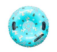 XIUCAI Bouée de Neige Gonflable 87 cm pour Adultes et Enfants, PVC Résistant au Froid et Solide avec Fond Renforcé et 2 Poignées pour Loisirs Hivernaux en Extérieur,Christmas Reindeer