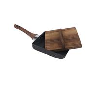 XIUCAI Couvercle en Bois pour Poêle à Omelette Japonaise, Couvercle Anti-Éclaboussures et Isotherme pour Cuisson Tamagoyaki Maison et Camping,20x15cm