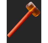XIUCAI Maillelet en Caoutchouc avec Manche en Bois, Maillet Double Face Léger, Marteau de Frappe Douce Sécurisé pour Sols, Carrelage, Menuiserie et Plus,1500#